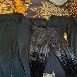 5 black aerie leggings